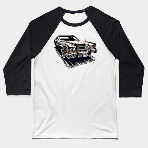 Cadillac Eldorado Baseball T-Shirt by Vehicles-Art